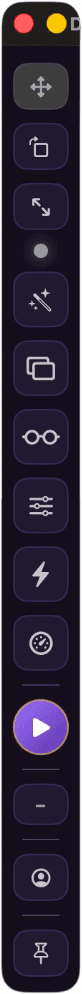 Compact sidebar — vertical